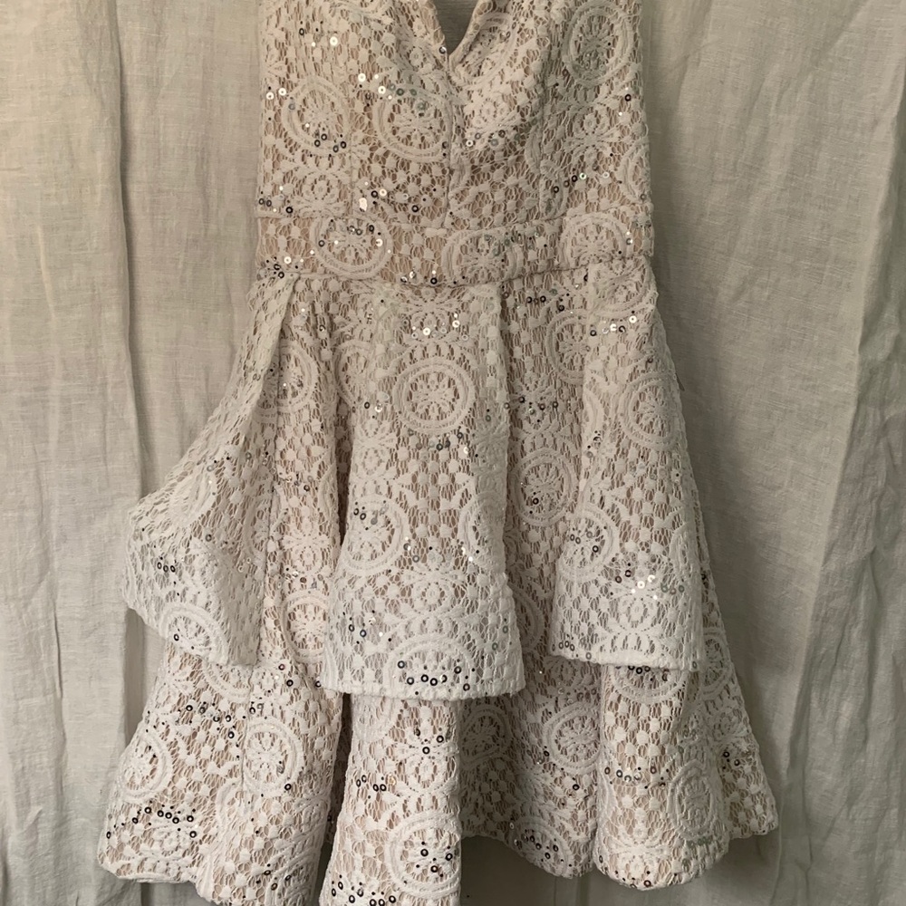 Sequin hearts homecoming dress